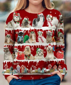 Lhasa Apso Snow Christmas Ugly Christmas Sweater