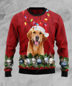 Golden Retriever Christmas Beauty Ugly Christmas Sweater