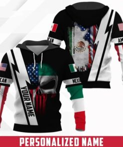 American With Mexico - Custom Personalized Unisex Adult Hoodies