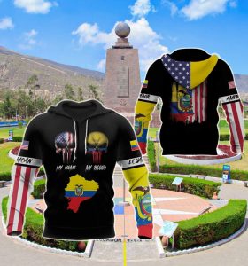 American My Home Ecuador My Blood Unisex Adult Pullover Hoodie