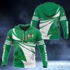Customize Nigeria Flag Color Style 3D Print Unisex Adult Hoodies