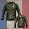 Customize France Coat Of Arms Camo Unisex Adult Hoodies