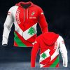 Customize Lebanon Coat Of Arms Map V3 Unisex Adult Hoodies