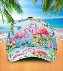 Flamingo Tropical Pattern Classic Cap