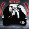 Custom Name Rooster Black And White Unisex Cap