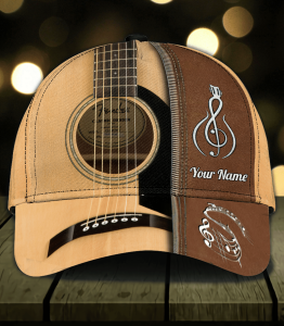 Guitar Custom Text Classic Cap