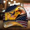 Patriotic Eagle Hat, United States Full Printed Multicolors Custom Name Cap Leather Pattern