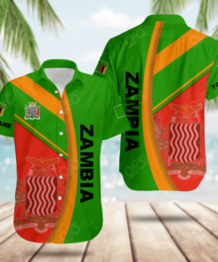 Custom Name Zambia Basic Form Hawaiian Shirt