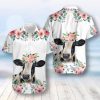 Dairy Cattle Hawaiian Shirt Dairy Cattle With Flowers Crown