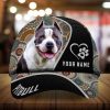 Epic Pitbull Curves Dog Hat & Cap Custom Name Multicolors 3D
