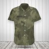 Custom Name Military Camo Texture Hawaiian Shirt