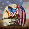 Premium Eagle One Nation Under God 3D Cap Custom Name