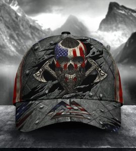 Viking American Flag Classic Cap