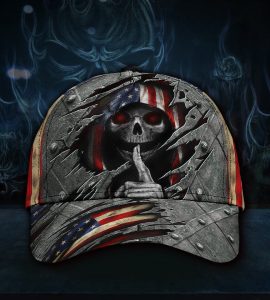 Skull American Flag Classic Cap
