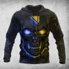 Bosnia Coat Of Arms Skull Lava Flag Hoodies