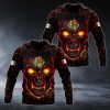 Mexico Coat Of Arms Skull Magma Hoodies
