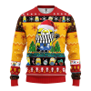 Minions Ugly Sweater Minion Christmas Pattern Yellow Red Sweater Minions Sweater - Fanshubus