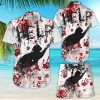 Horror Cat Shirt - Cat Halloween Scary Blood Hawaiian Shirt And Short For Men And Women
