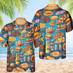Fast Food Hawaiian Shirt And Short For Men And Women