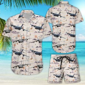 US Air Force Boeing C-17 globemaster III Hawaiian Shirt And Short For Men And Women