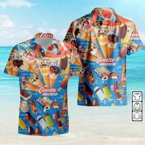 Ice Cream 3D Hawaiian Shirt And Short For Men And Women