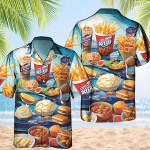 Fast Food Hawaiian Shirt And Short For Men And Women