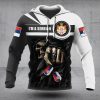 Custom Name I'm A Serbian Skull 3D Hoodies