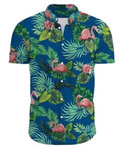 Men's Casual Floral Print Short Sleeve Top Hawaiian Fanshubus