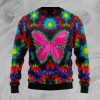 Butterfly Tie Dye TG5115 Ugly Christmas Sweater
