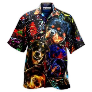 Rottweiler Dogs Bubby Style - Hawaiian Shirt  - Fanshubus