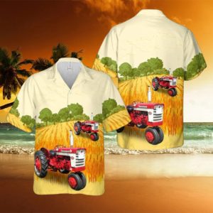 Farmall 340 Gas Tractor Hawaiian Shirt - Fanshubus