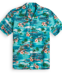 Hawaiian beach shirt Hokulea Fanshubus