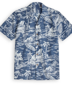 Hawaiian shirt short-sleeve-Kona-Cacao Fanshubus