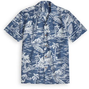 Hawaiian Shirt Short Sleeve Kona Cacao