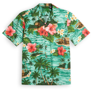 Hawaiian short-sleeve-Emerald-Waters Fanshubus