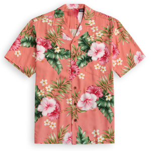 Hawaiian short sleeve-Just-Peachy Fanshubus