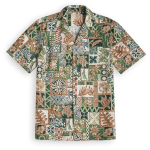 Hawaiian short-sleeve shirt-Island-Tapa-Fanshubus