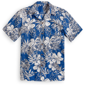 Hawaiian Short Sleeve Shirt Plantation Garden