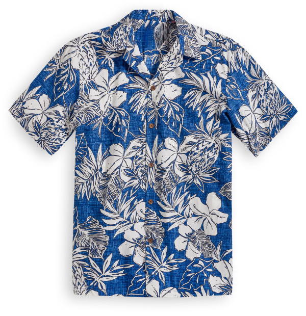 Hawaiian short-sleeve shirt-Plantation-Garden-Fanshubus