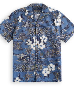 Hawaiian short-sleeve shirt-Pua-Plumeria-Fanshubus