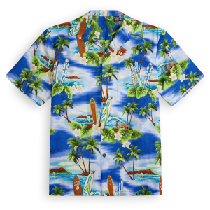 Hawaiian short-sleeve shirt-Surf-Nation-Blue-Fanshubus