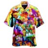 LGBT Dragon Keep Calm And Pride On - Hawaiian Shirt  - Fanshubus