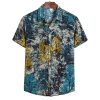 Print Summer Casual Short Sleeved Loose Oversized Shirt Fanshubus