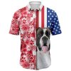 Boxer USA and Tropical D2307 Hawaiian Shirt