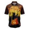 Black Cat Pumpkin T0408 Hawaiian Shirt
