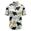 Black Cat Summer Pattern T1307 Hawaiian Shirt