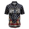 Siberian Husky Flag Hippie Bus G5729- Hawaiian Shirt