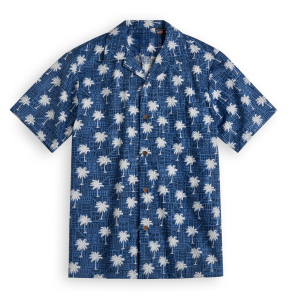 Palms Hawaiian-Shirts Art Print Men Shirt Summer Short-Sleeve Fanshubus