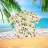 Plumeria Dream White Cotton Poplin Men s Hawaiian Shirt - Fanshubus