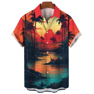 Summer Beer Pattern Beach Luxury Social Oversized Hawaiian Shirts Fanshubus